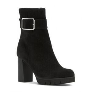 La Canadienne Milo Black Suede Heeled Boot Womens Sz 9.5M